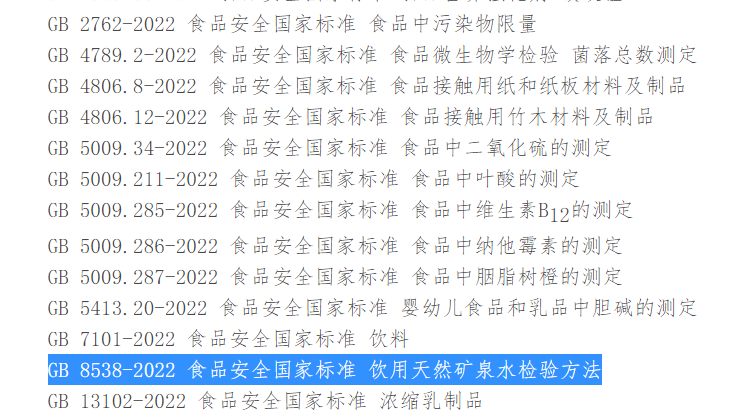 36项新食品安全国家标准和3项修改单