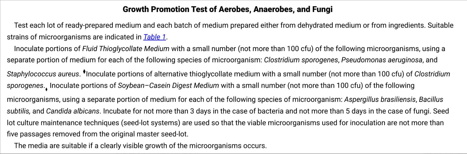 USP-NF 〈71〉 Sterility Tests