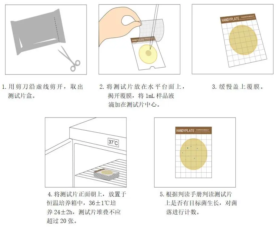 HandyPlate®环境李斯特氏菌测试片定量操作步骤